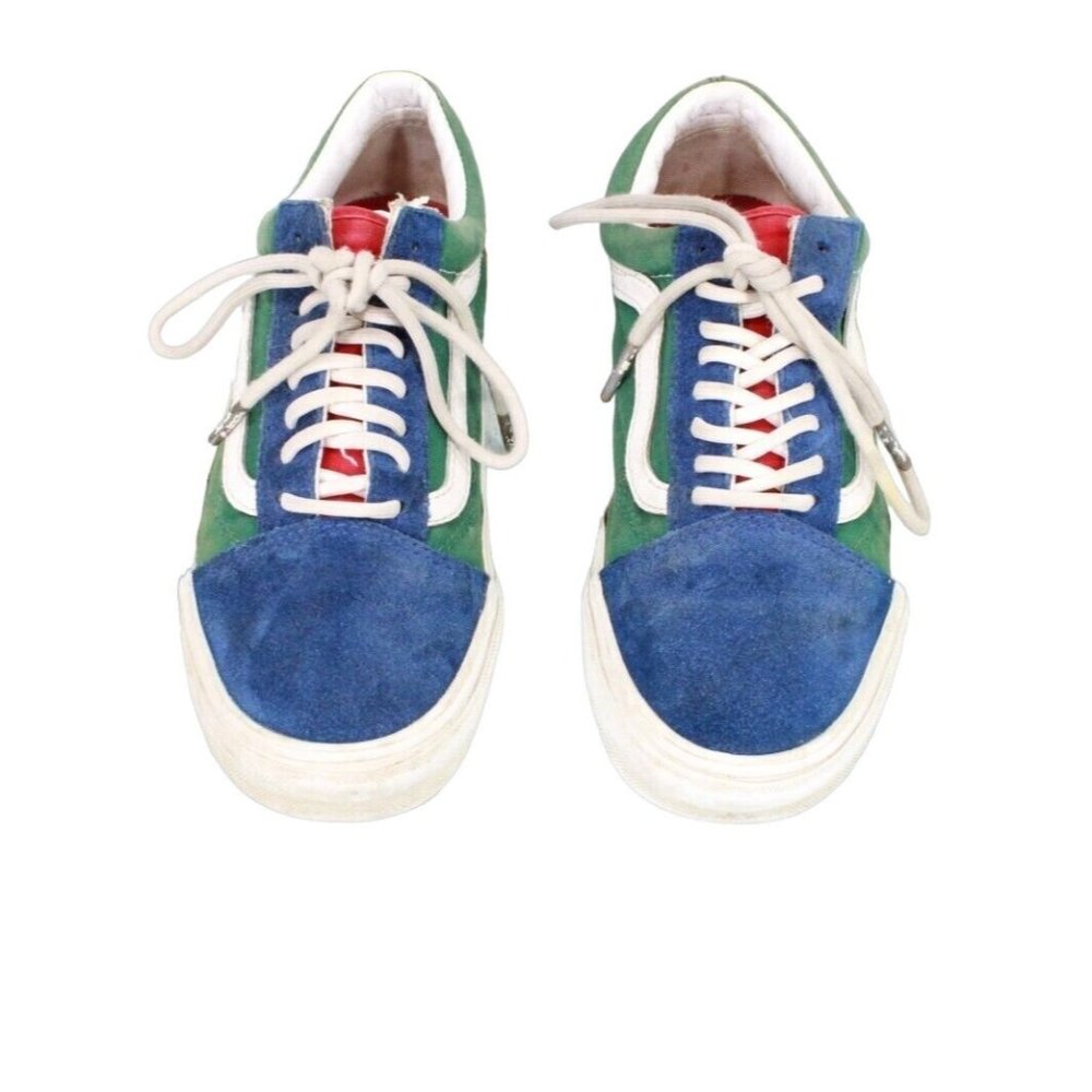 Vans Unisex Multicolor Suede Lace Up Low Sneaker Skate Shoes Size W 8 / M 6.5 - Picture 5 of 9